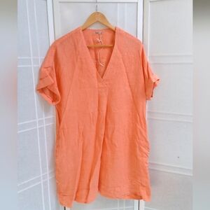 Faherty Women's Dress in Coral